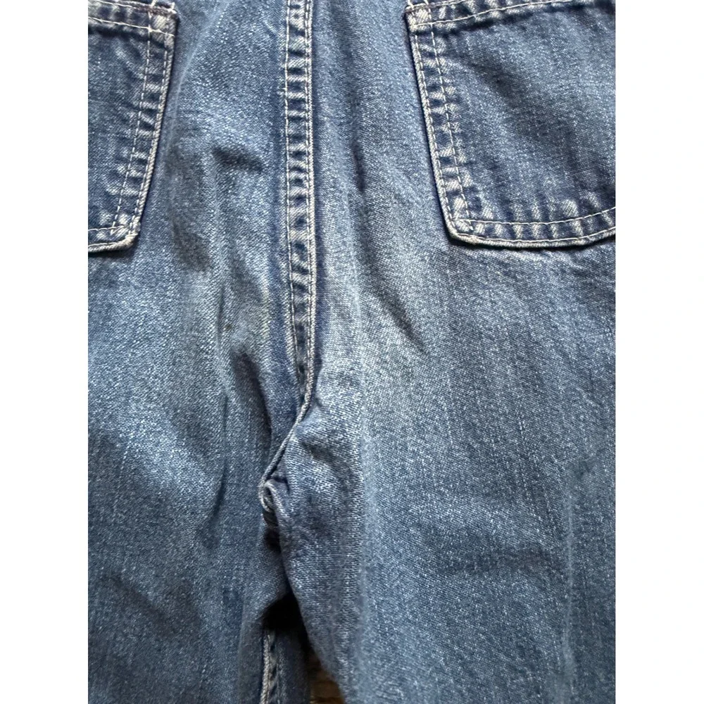 OshKosh Bgosh Kids Denim Overalls Medium Wash Vestbak Bibs 4T vintage 80's Jean